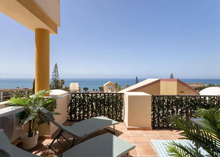 Oleholidays 644 Romana Playa Vista Panorámica Mar Appartamento Marbella