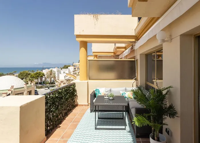 Apartamento Oleholidays 644 Romana Playa Vista Panorámica Mar Marbella
